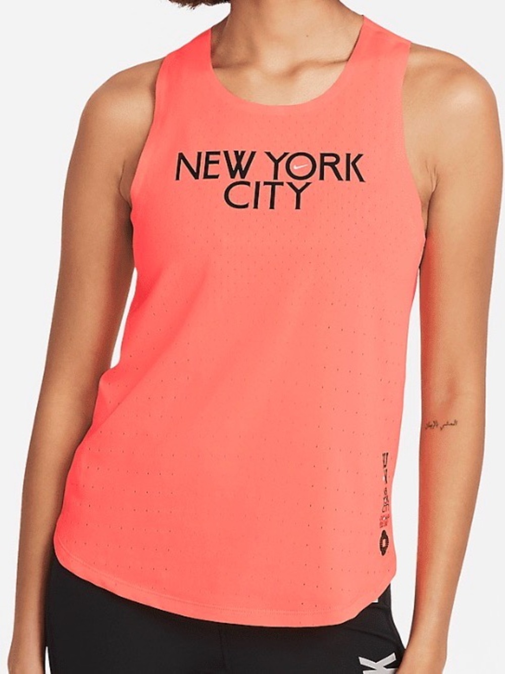 Nike AeroSwift NYC Women's Running Singlet in Mango Orange Size Medium